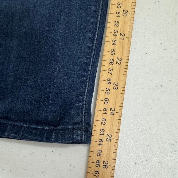 Pistola Slim Straight Jeans Womens 28 Dark Wash Blue Stretch  Made in USA - Picture 2 of 7